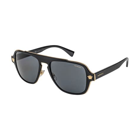 versace black mens sunglasses|are Versace sunglasses polarized.